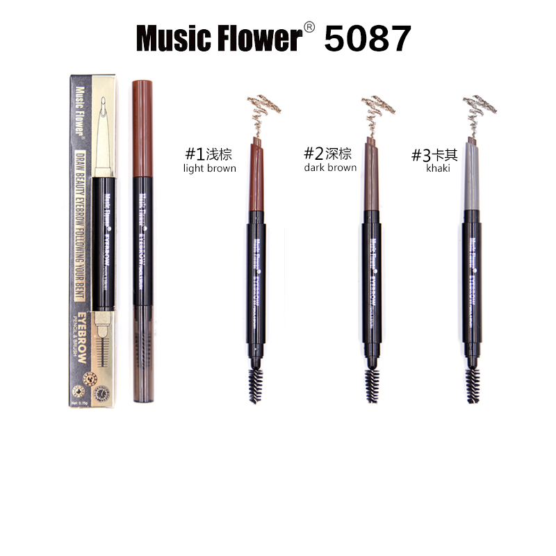 音樂花 雙頭眉筆+眉刷 #5087